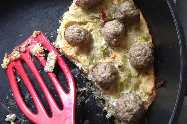 Baked Curry Cabbage with Meatballs