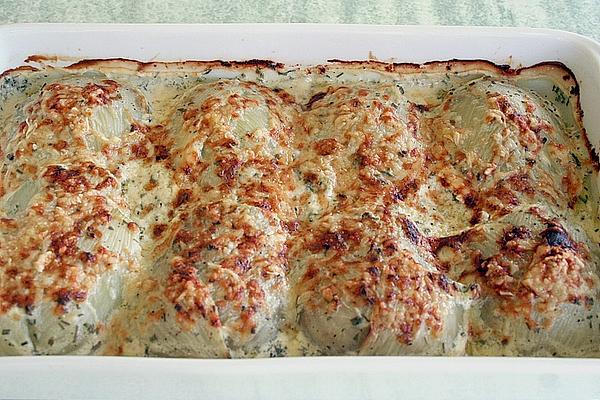 Baked Fennel with Cream Cheese Sauce