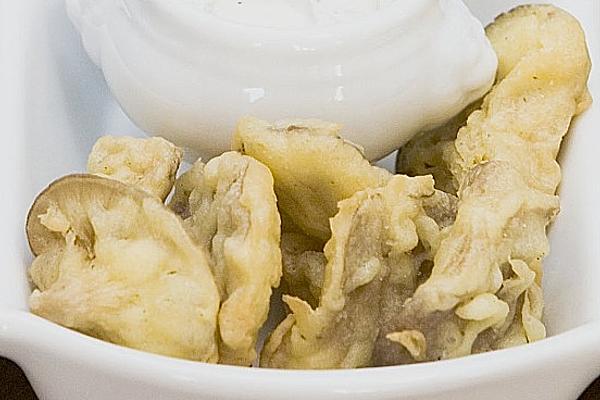 Baked Oyster Mushrooms with Dip