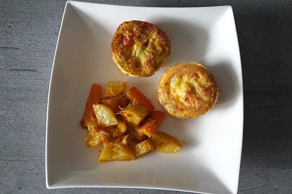 Baked Potatoes with Mango and Carrots