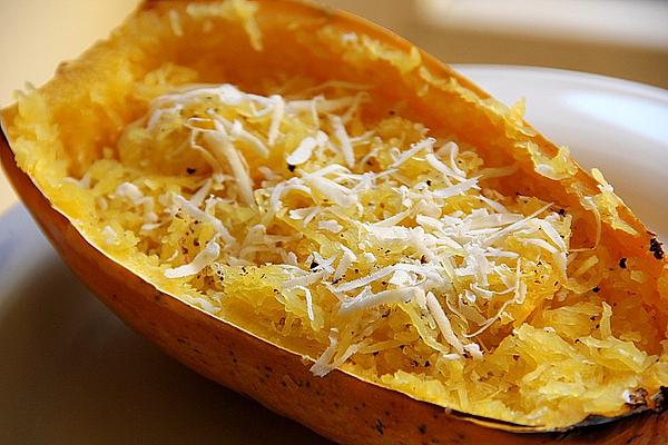 Baked Spaghetti Squash with Parmesan Cheese