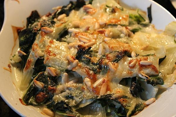 Baked Swiss Chard with Roquefort