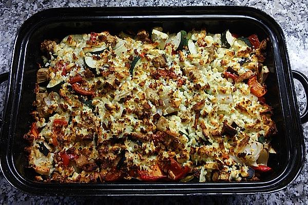 Baked Vegetables with Feta Cheese