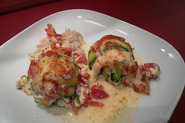 Baked Zucchini Roulades