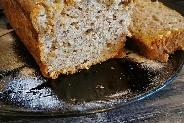 Banana Bread with Chocolate Flakes, Without Egg