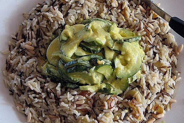 Banana Curry – Rice with Creamed Zucchini
