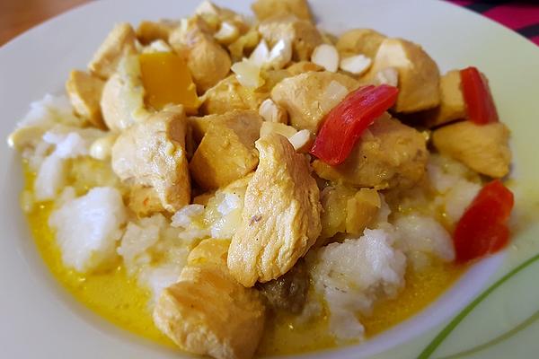 Banana Curry with Sliced ​​chicken