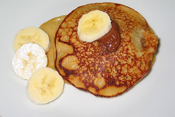 Banana Pancakes with Condensed Milk