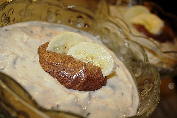 Banana Quark Cream with Chocolate
