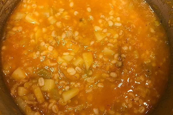 Barley Soup from Pressure Cooker