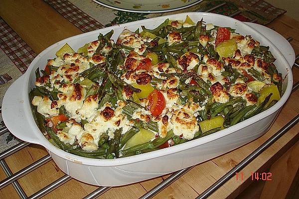 Bean – Mince – Casserole with Cheese Cover
