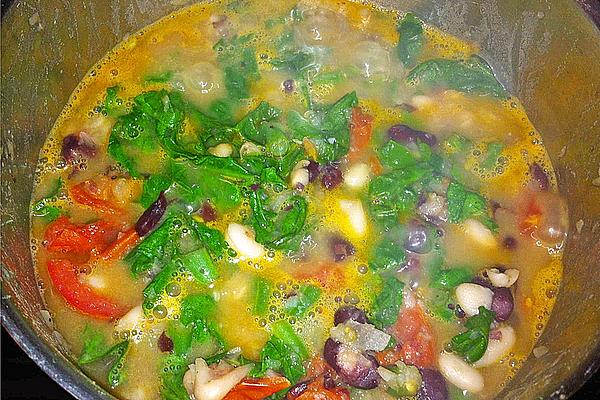 Bean Stew with Spinach