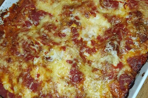 Bechamel – Lasagne with Minced Meat and Kidney Beans, Hot