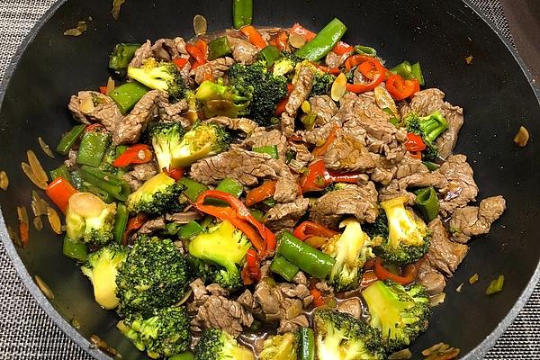 Beef and Vegetable Teriyaki Pan