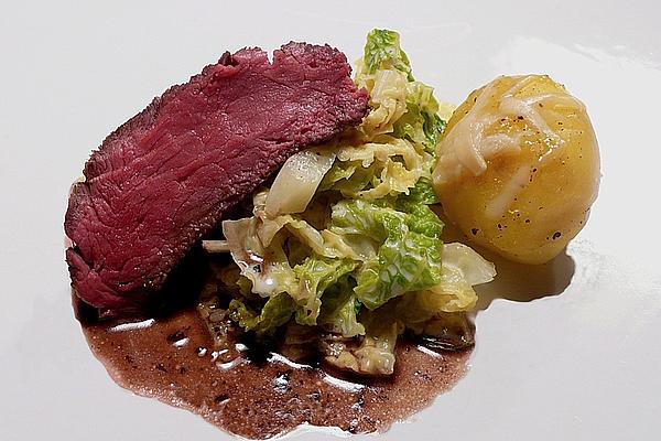 Beef Fillet with Balsamic Cream Sauce