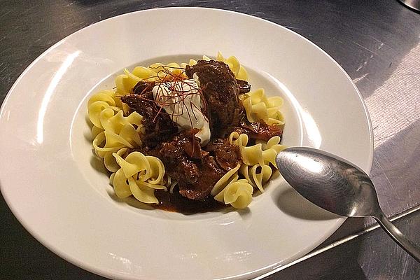 Beef Goulash with Mushrooms