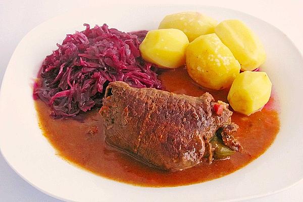 Beef Roulades in Red Wine Sauce