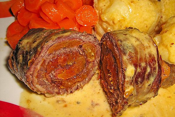 Beef Roulades with Apricot Filling