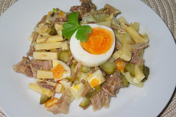 Beef Salad with Cheese and Egg