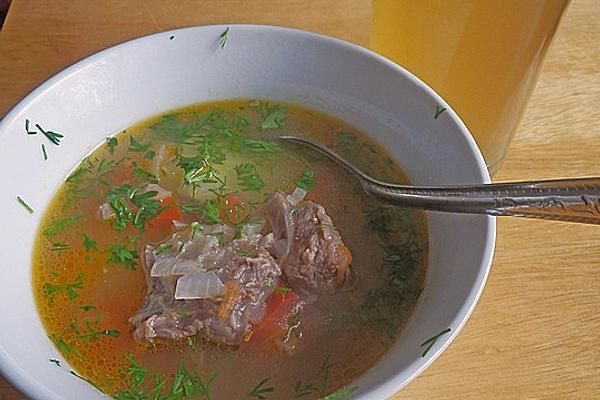 Beef Soup from Rib