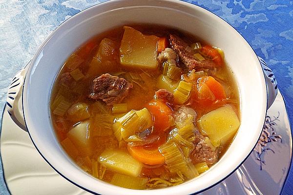 Beef Soup with Winter Vegetables
