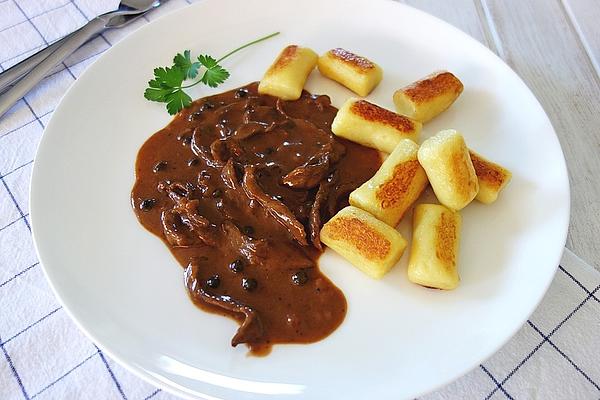 Beef Strips in Pepper Cream