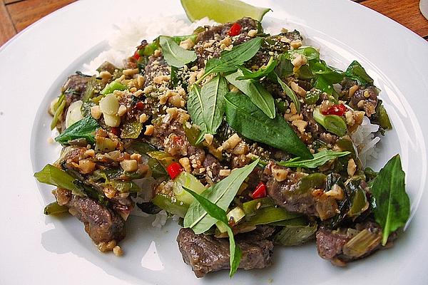 Beef with Vietnamese Coriander and Spring Onions