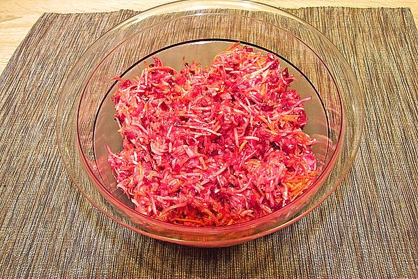 Beetroot, Celery, Carrot and Apple Salad