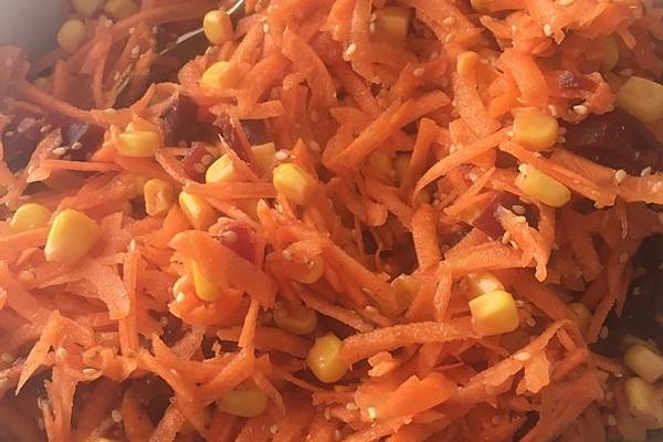 Beetroot, Corn and Carrot Salad