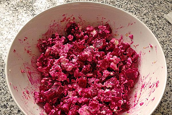 Beetroot Salad with Feta Cheese