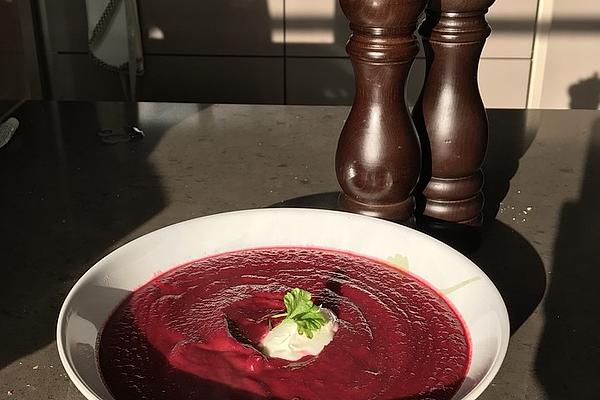 Beetroot Soup with Apple and Fennel