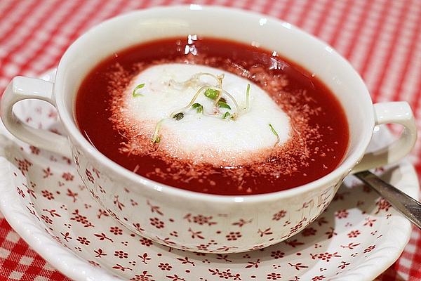 Beetroot Soup with Parmesan