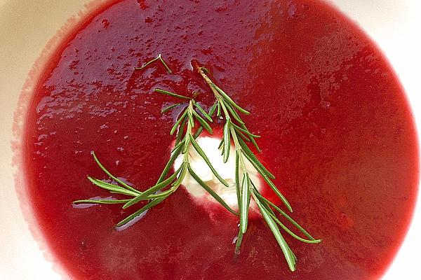 Beetroot Soup with Wasabi and Lemon