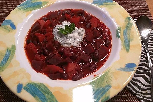 Beetroot Stew with Red Beans