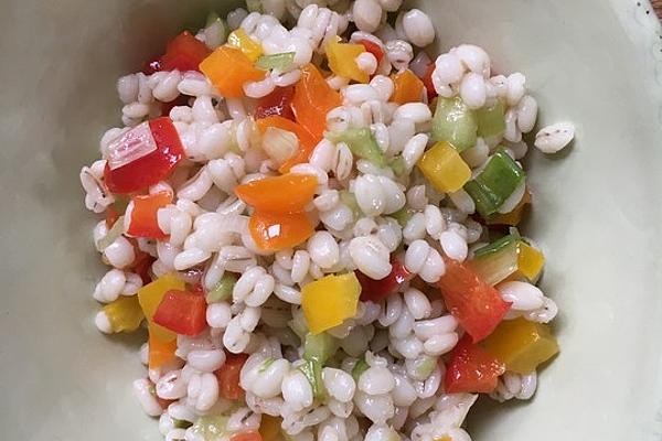 Bell Pepper and Cucumber Salad with Barley