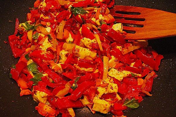 Bell Pepper Pan with Feta