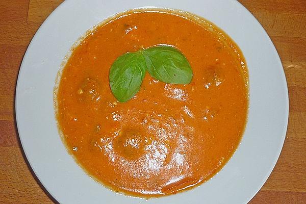 Bell Pepper Soup with Feta Cheese