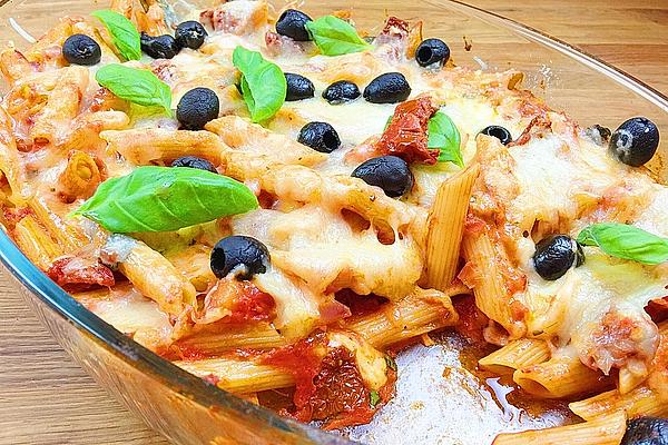 Best Mediterranean Pasta Casserole with Tomato Sauce
