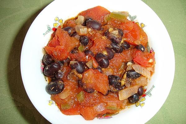 Black Beans and Tomatoes Vegetables