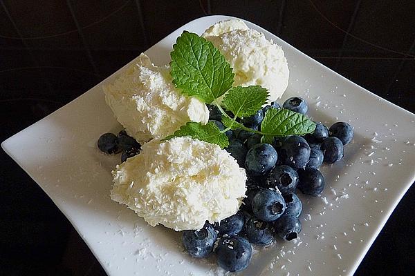 Blueberries on Vanilla Cream