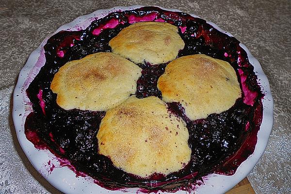 Blueberry Cobbler with Cinnamon-sugar Biscuits