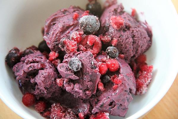 Blueberry Ricotta Ice Cream