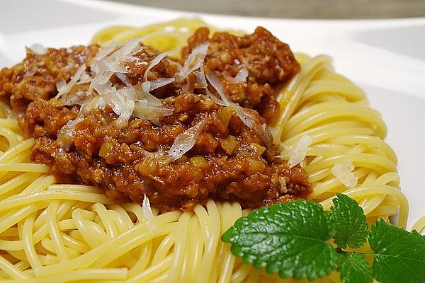 Bolognese Sauce with Soy Strips