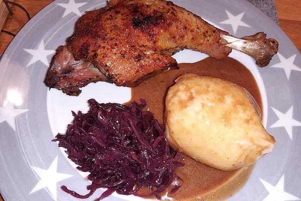 Braised Duck Breast with Red Wine Plum Sauce