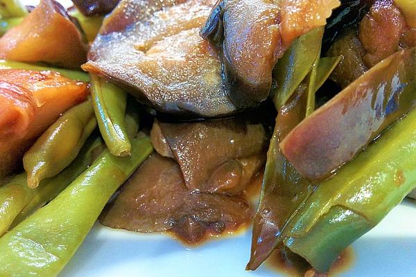 Braised Eggplants and Beans from Northern China