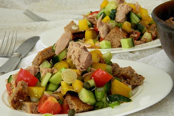 Bread Salad with Vegetables