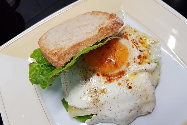 Breakfast Burger with Fried Egg