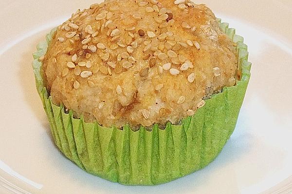 Breakfast Muffins with Banana and Sesame Seeds