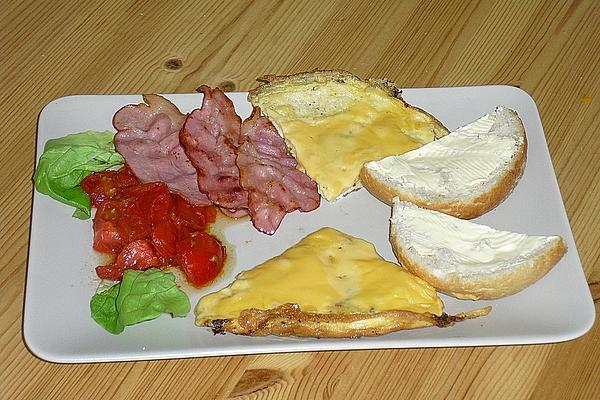 Breakfast Toast with Egg, Ham and Cheese