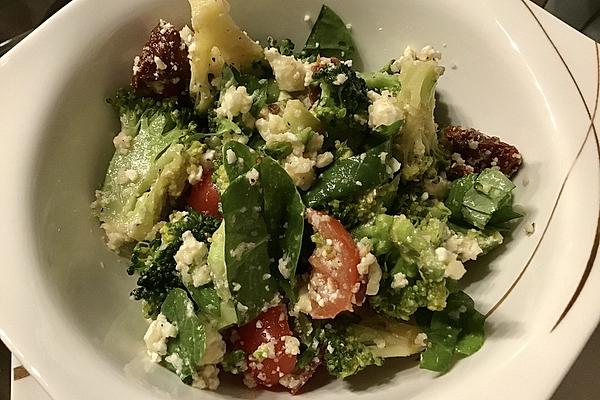 Broccoli and Vegetable Salad with Feta
